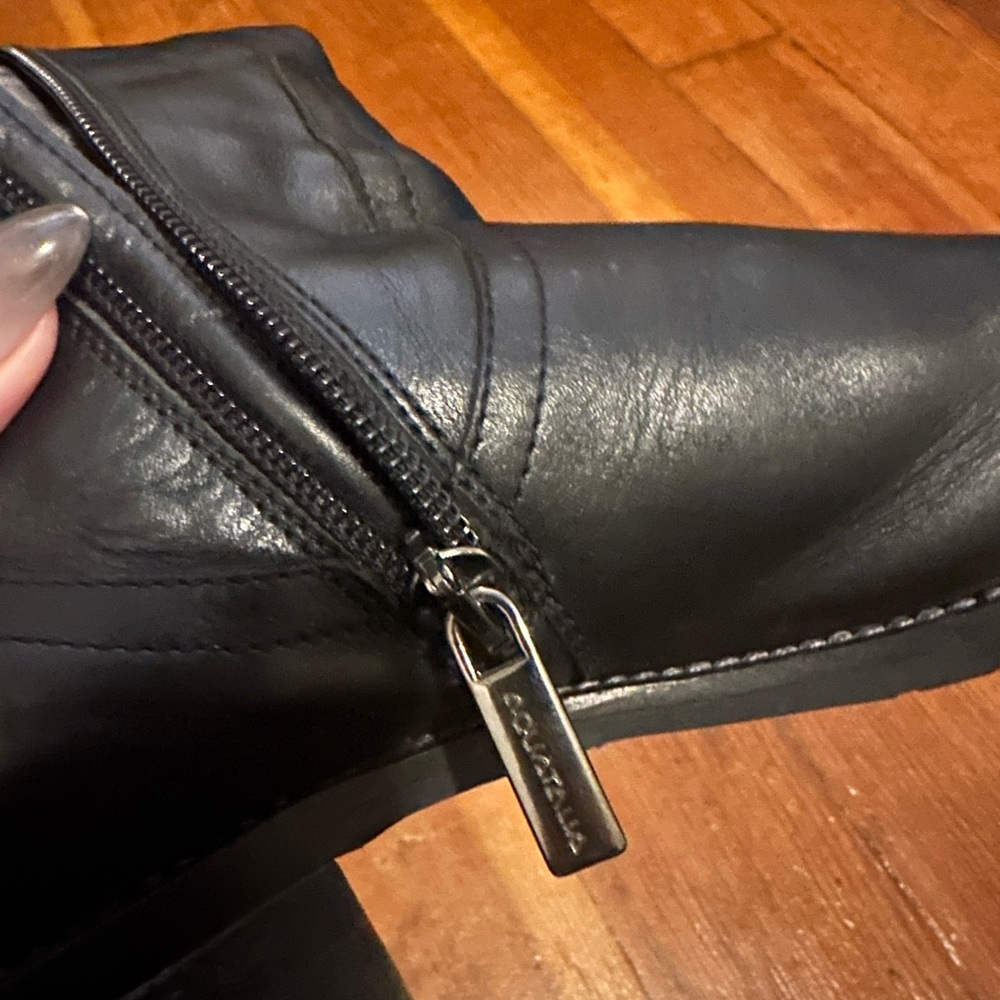 Aquatalia By Marvin K Zip Riding Boots Size 9 - image 4